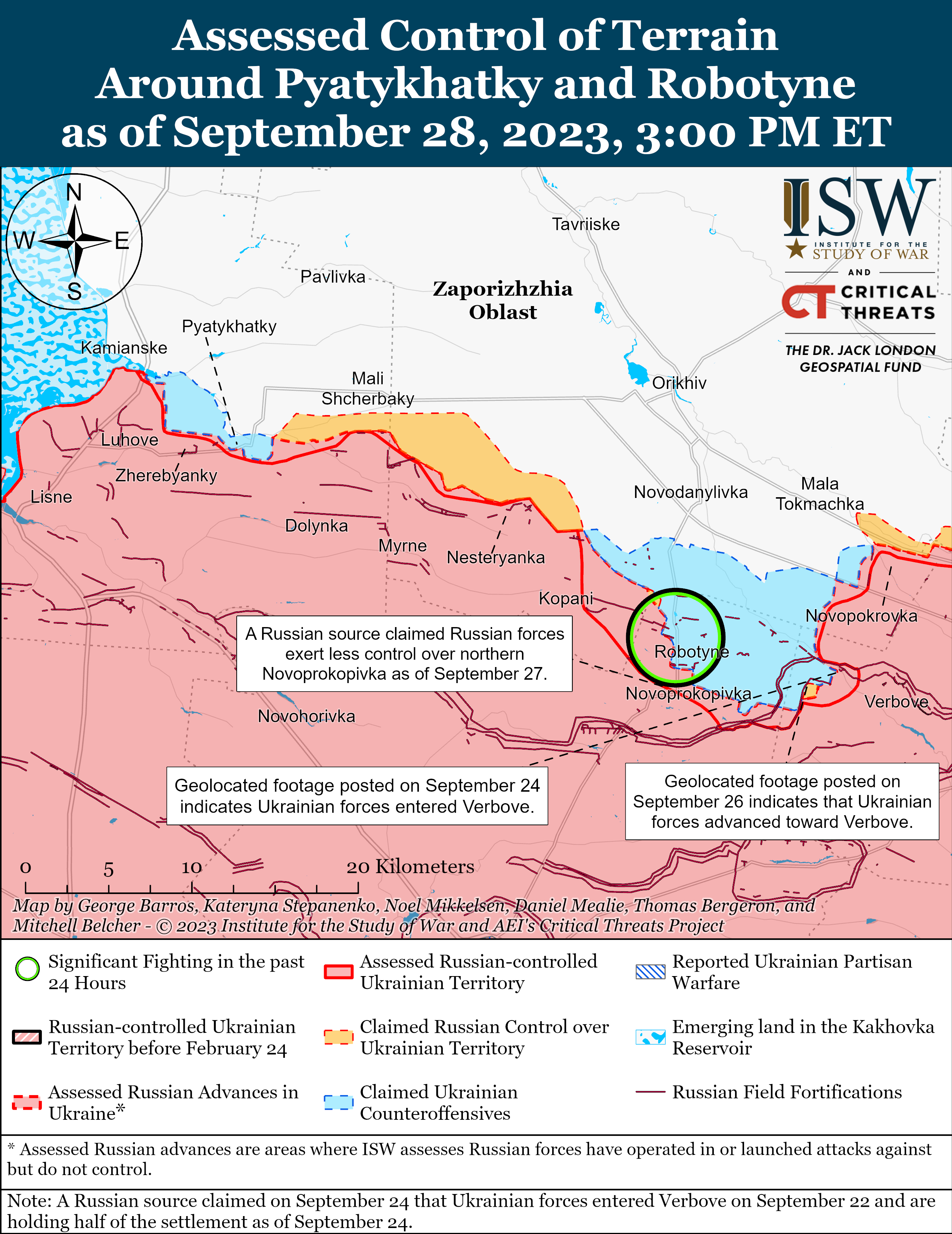 Russian Offensive Campaign Assessment, September 28, 2023 | Institute ...